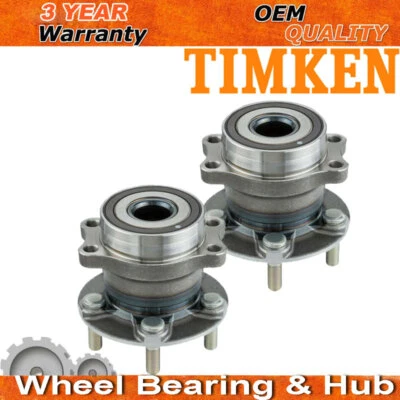 Par de cojinetes de rueda trasera y buje Timken para Impreza 2012-2014 Subaru AWD Hatchback Foto 1 de 4