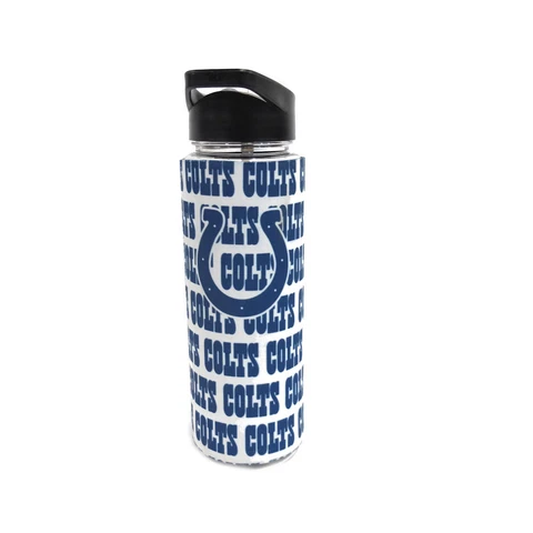 NFL Indianapolis Colts 25 oz. Flip Top Water Bottle with Sleeve Cover