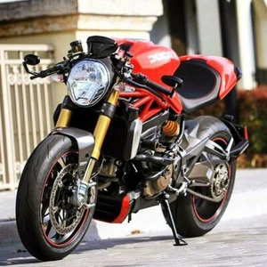 Motorcycle 7/8" Handle Bar End Side Mirrors For Ducati Monster 795 821 1200 S - Picture 1 of 11