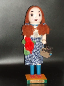 Vintage WIZARD OF OZ Nutcracker DOROTHY TOTO IN BASKET & RED POPPY NOS - Picture 1 of 6