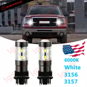 Para GMC Sierra 1500 2500 3500 HD 50W 3157 LED Luz de circulación diurna DRL Bombillas 2X - Imagen 1 de 12