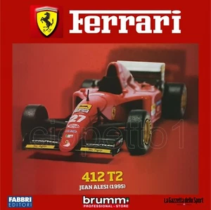 FERRARI 412 T2 JAEN ALESI 1995 MASSSTAB 1:43 BRUMM MIT FOLDER (C289) - Bild 1 von 2