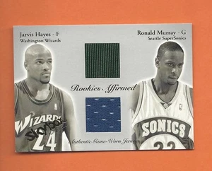 2003-04 Skybox Jarvis Hayes Ronald Murray camisetas usadas en el juego #d 160/500 - Imagen 1 de 1