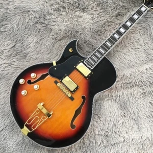 Hollow Body ES-175 Left-handed Electric Guitar Bydland Sunburst Archtop H Pickup - Bild 1 von 9