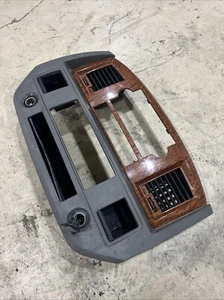 06-08 Dodge RAM Dash RADIO Surround Bezel Climate Trim 🔴Panel Storage WOOD - Picture 1 of 8