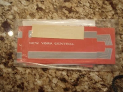 New York Central NYC EMC Passenger Diesel HO Decals Walthers 71920 (71-92) - Image 1 of 2