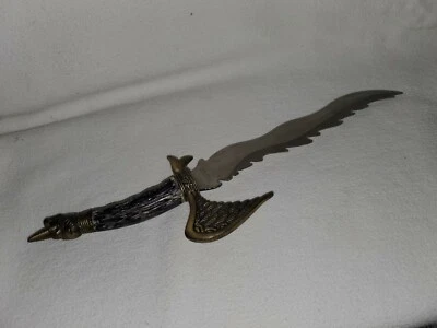 Cuchillo de acero inoxidable y latón, 15 x 4 Foto 1 de 4