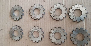 Involute Gear Cutter Set M 0,3 20° set (№1-8) HSS M2. - Picture 1 of 2