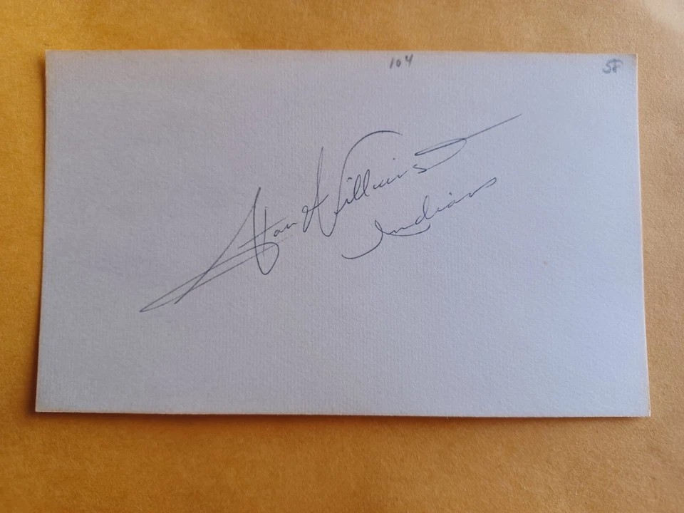 Cartão de índice assinado por Stan Williams - Dodgers, Yankees, Indians, Twins, Cardinals -B - Imagem 1 de 1