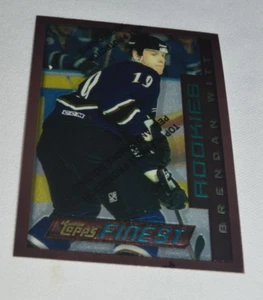 1996 TOPPS FINEST - RC BRENDAN WITT DEFENSE WASHINGTON CAPITALS CARD # 106 - Foto 1 di 4