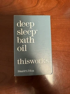 thisworks Deep Sleep Bath Oil Lavender Camomile 1.7 Fl Oz/50ml NIB - Picture 1 of 1