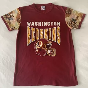 Washington Redskins T-Shirt Vintage ‘80s Size L Garan NFL USA Sleeve Design SS - Picture 1 of 17