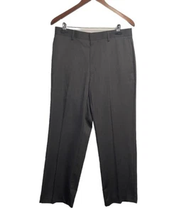 New Covington Essential Dress Pant 32x30 Gray Flat Wrinkle Free Classic Straight - Picture 1 of 4