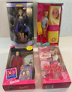 Lot 4 Barbies NRFB Jello Rosie O'Donnell Trend Forecaster Malibu - Picture 1 of 18