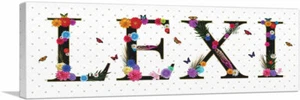 ARTCANVAS LEXI Mädchen Name Zimmer Deko Panorama Leinwand Kunstdruck - Bild 1 von 11