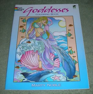 GODDESSES ~ DOVER COLORING BOOK by Marty Noble 2012 Paperback - Picture 1 of 9