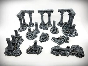 Ruined Columns - Grimdark - Deluxe Bundle (Large) - Tabletop Wargaming RPG Gelände - Bild 1 von 18