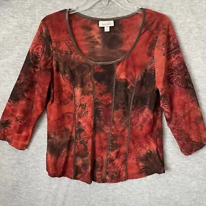Y2k 90er Jahre Vintage Korsett Stil Shirt Oberteil groß künstlerisch Boho romantisch Dressbarn - Bild 1 von 8