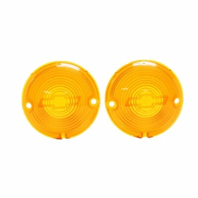 Nuevo par de lentes de luz de estacionamiento ámbar con piezas de ajuste de pajarita para Bel Air A1484 Foto 1 de 3