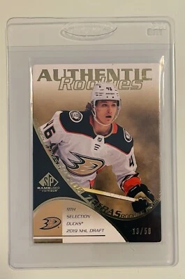 2021-22 SP Game Used #RC-10 Trevor Zegras Authentic Rookies Gold #/50!!! 🔥 - Image 1 of 2
