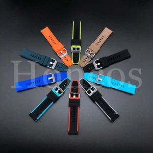 20-22MM Soft Silicone Rubber Watch Band Strap Fits For IWC Quick Release Bar - Picture 1 of 57