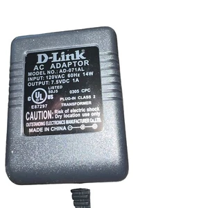 Adaptador de CA de 7,5 V CC 2A para fuente de alimentación D-Link AD-071AL AD071AL - Imagen 1 de 4