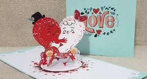 3D Pop Up IN LOVE Grußkarte. Leere Karte für jemanden, den Sie lieben oder jeden Anlass - Bild 1 von 5