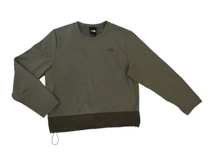 The North Face Mens Medium Army Green Two Tone Zip Pocket Pullover Sweater - Picture 1 of 10