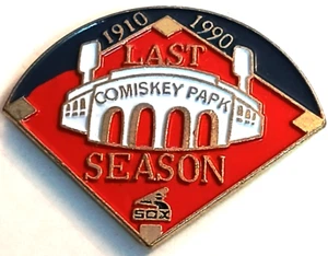 White Sox Pins GOOD PIN Chicago's Comiskey Park Last Season 1910-90 Commem. Pin - Picture 1 of 3