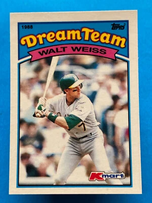 1988 Topps Kmart Dream Team Walt Weiss #4 - Image 1 of 2