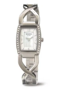 Boccia Titanium 3243-01 Damenuhr Crystals - Bild 1 von 2
