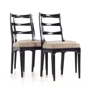 Svante Skogh for Seffle of Sweden Mid Century Ebonized Dining Chairs - Set of 4 - Picture 1 of 9