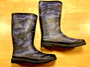 NEXT Gummistiefel Camouflage Tarnmuster blau Jungen Gr. 39 - Bild 1 von 6