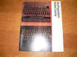 Vintage Notre Dame vs Northwestern Football Game Program September 18, 1971 - Picture 1 of 5