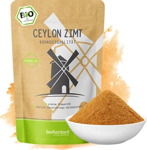 BIO Ceylon Zimt gemahlen/ Pulver 500g - Rohkostqualität 100% naturrein bioKontor - Bild 1 von 7