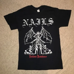NAILS ENDLESS RESISTANCE TOURTURE 2019 Tour shirt 2019 Medium HARDCORE METAL - Picture 1 of 3
