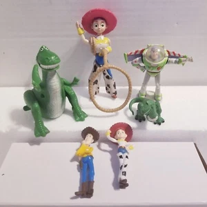 Toy Story Action Figures Woody Buzz Jessie Rex Dinosaur 6pcs - Picture 1 of 7