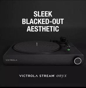 Victrola Stream Onyx Turntable (Works with Sonos) Black VPT-2000 BLK -ATE - Foto 1 di 9