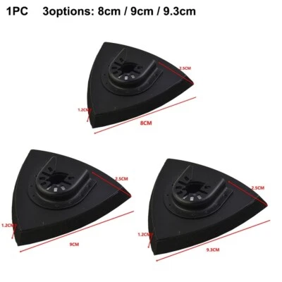 Multi Tool Sanding Pad with Triangular Design and Quick Release Hook and Loop