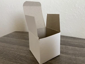 50pcs gift box paper White Medium Weight Shipping Wedding Mugs Birthday - Picture 1 of 6
