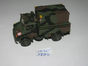 Roco Minitanks 472 MB Unimog U 1300, Flecktarn gesupert.4x4 Container schönes Mo - Bild 1 von 3