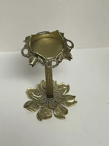 RARE Allied Brass MFG. Division Of S&F 1972 Toothbrush Holder Gold Finish - Picture 1 of 12