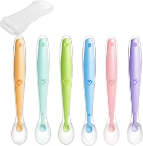 Baby Silicone Soft Spoons| Training Feeding for Kids Toddlers Children and Infan - Picture 1 of 3