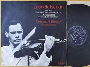 RARE KOGAN SILVESTRI MENDELSSOHN MOZART Violin Concerto LP COLUMBIA SAXF 138 ED1 - Foto 1 di 2