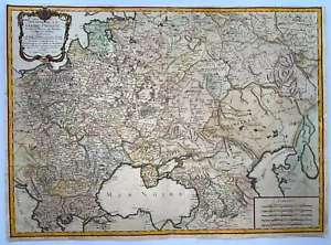 THEATER OF WAR TURKEY RUSSIA CONFEDERES 1769 MONDHARE LARGE ANTIQUE MAP - Picture 1 of 17
