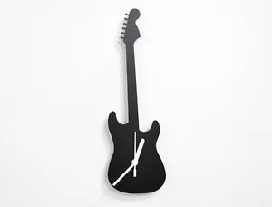 Silhouette der E-Gitarre - Wanduhr - Bild 1 von 4