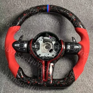 Alcantara Forged Carbon for BMW F10 F20 F30 F32 F36 F80 M3 M4 F01 Steering Wheel - Picture 1 of 6