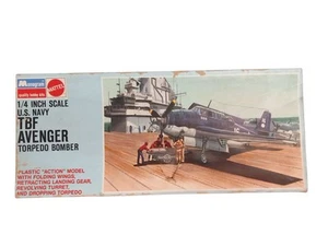 MONOGRAM 1:48 WWII TBF Avenger Torpedo Bomber Air and Ground Crew Kit, New. - Picture 1 of 7