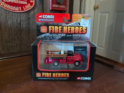 Corgi Fire Heroes Showcase GMC Pumper Chicago F.D Firetruck Diecast Fireman NOS - Image 1 of 2