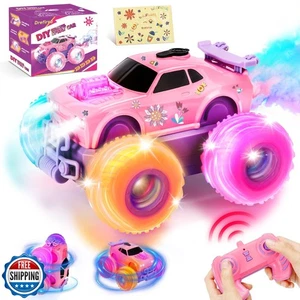 Drefirsa Princess Auto Telecomando per Bambina, Monster Truck Rosa - Foto 1 di 5